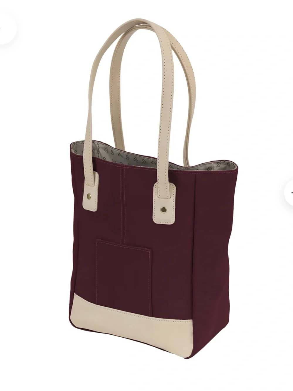 Jon Hart Alamo Heights Tote-Burgundy Maroon NWT